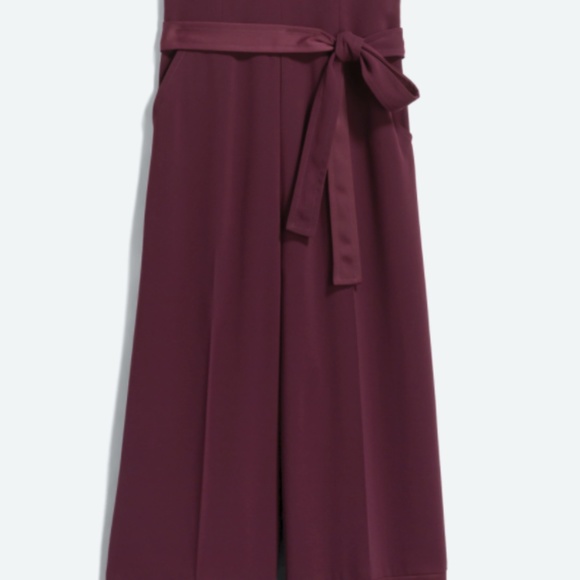 Trina Turk Carolina Burgundy Jumpsuit - Picture 2 of 5